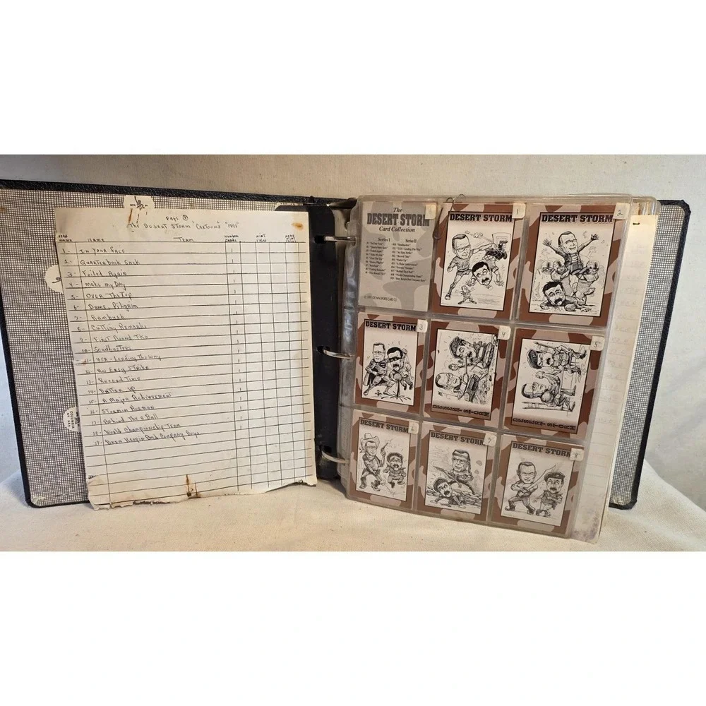 Operation Desert Storm & Desert Shield 1991 Trading‎ Cards Album